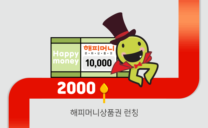 2000 - 해피머니상품권 런칭